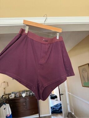 Skims cotton rib loose boxer size XL pajamas pjs shorts